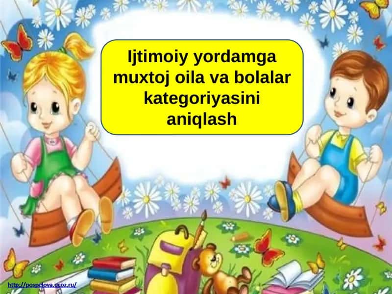 Ijtimoiy yordamga muxtoj oila va bolalar kategoriyasini aniqlash 1