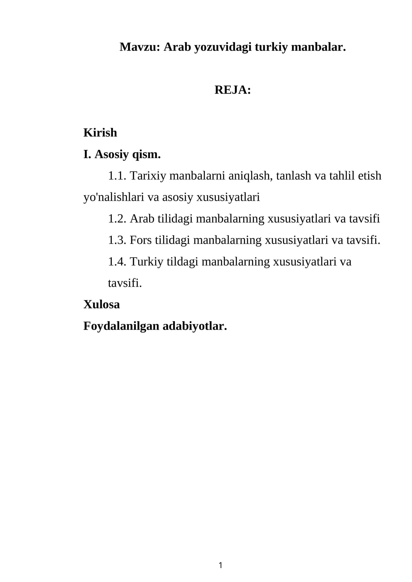 Arab yozuvidagi turkiy manbalar 1