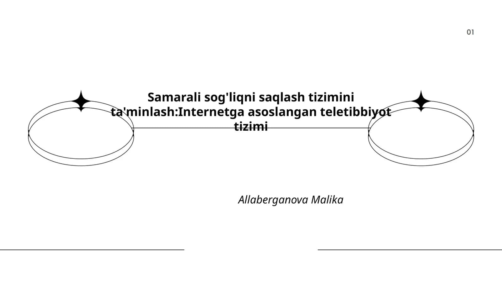 Samarali sog'liqni saqlash tizimini ta'minlash:Internetga asoslangan teletibbiyot tizimi 1