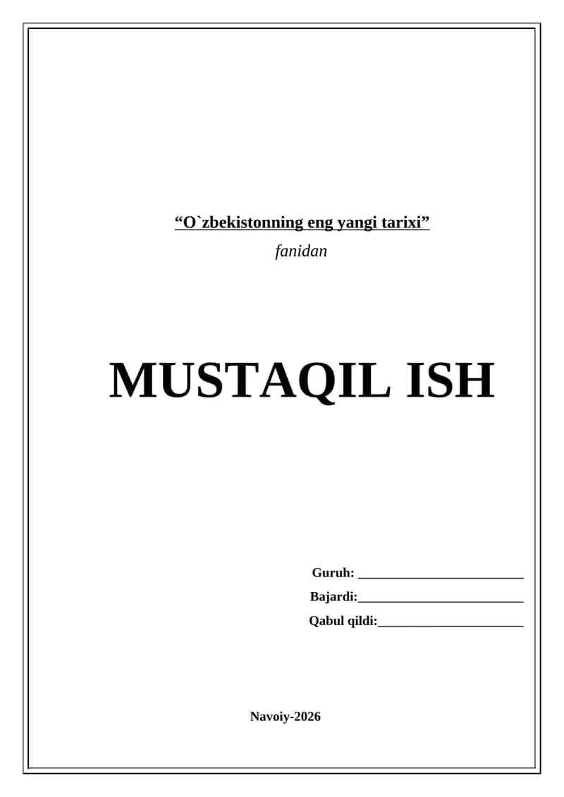 MUSTAQILLIK YILLARIDA DAVLAT BOSHQARUVI TIZIMIDA AMALGA OSHIRILGAN ISLOHOTLAR 1