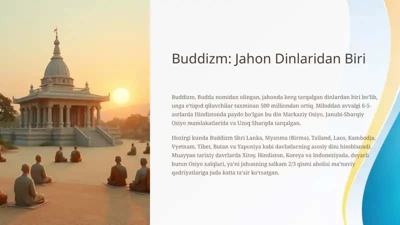 Buddizm: Jahon Dinlari 1