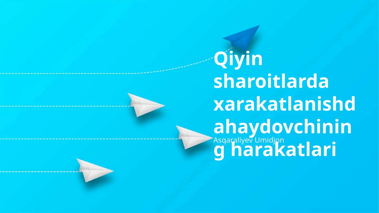 Qiyin sharoitlarda xarakatlanishdahaydovchining harakatlari 1