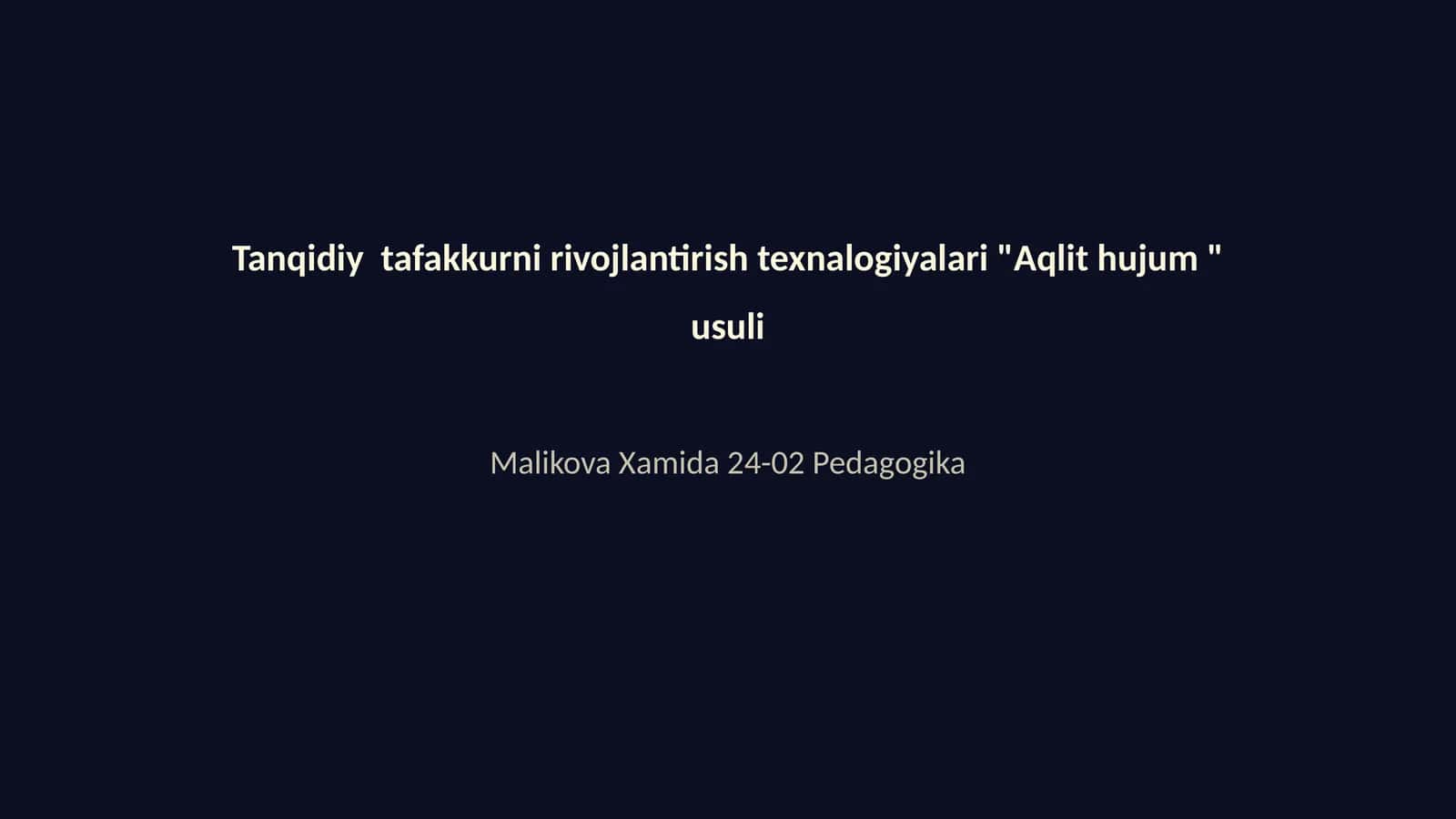 Aqliy hujum usuli 1