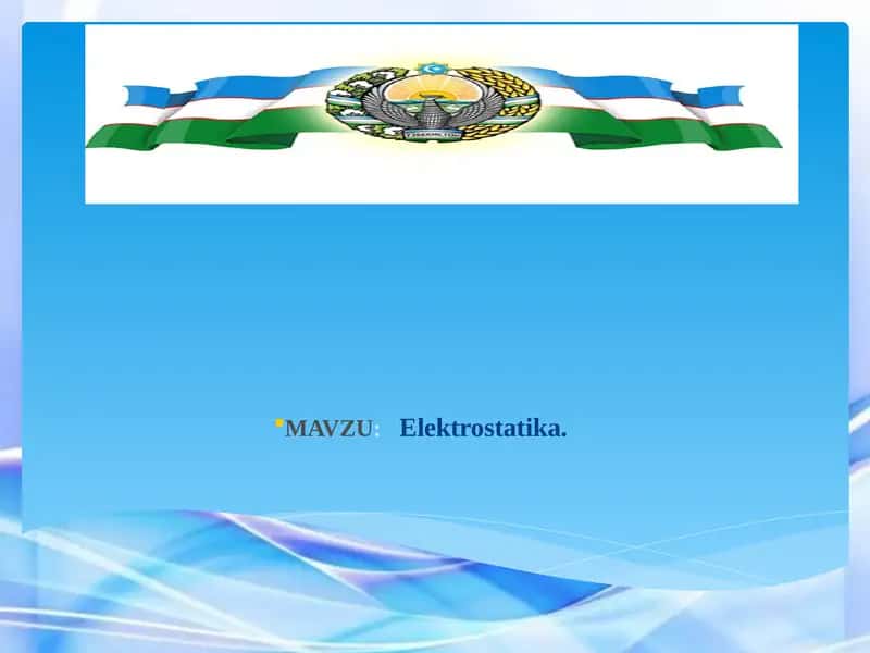 Elektrostatika 1
