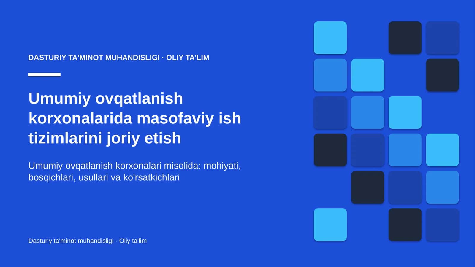 umumiy ovqatlanish korxonalarida masofaviy ish tizimlarini joriy etish 2231 1