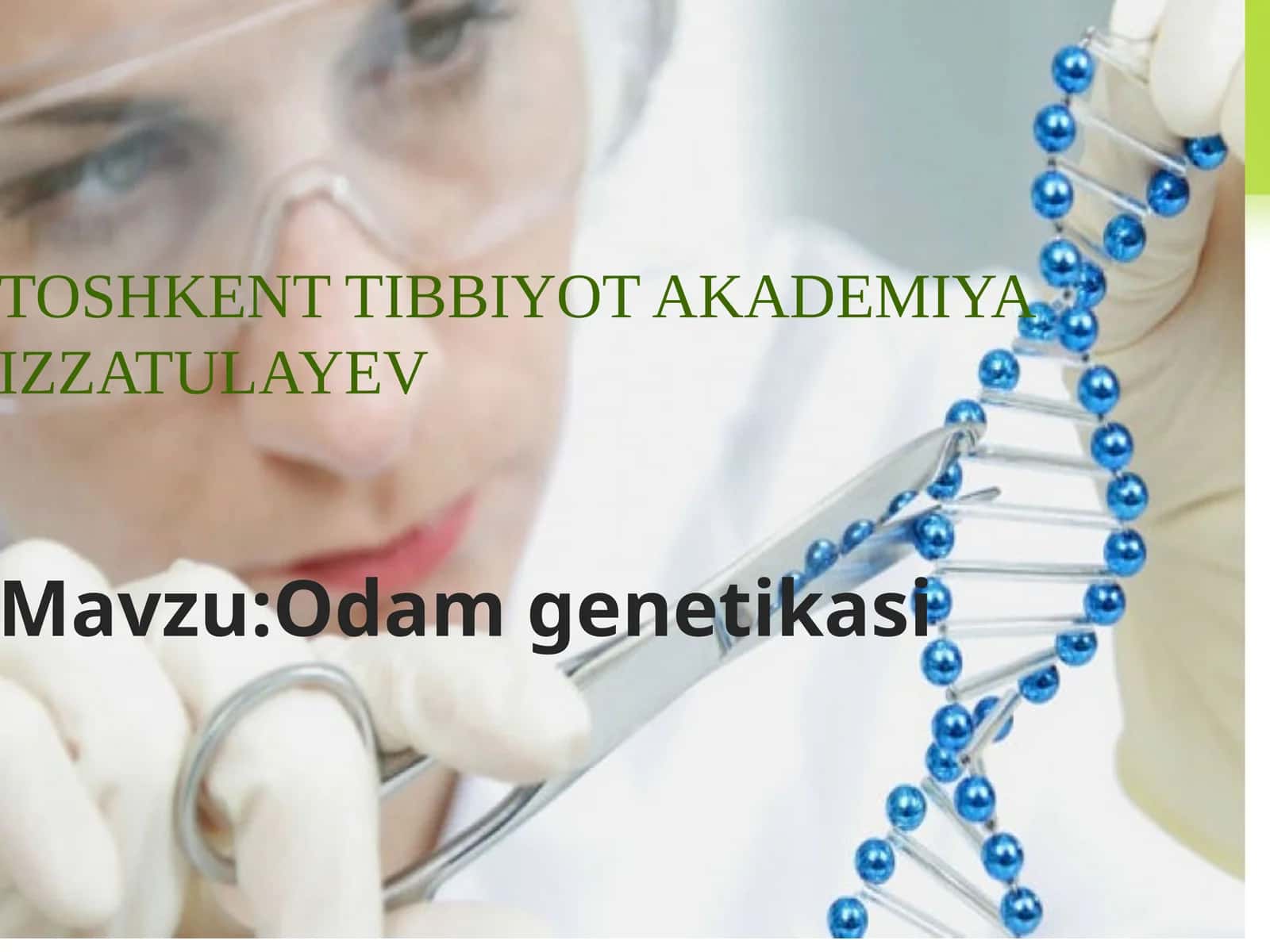 Odam genetikasi 1