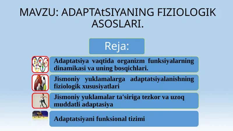 ADAPTAtSIYANING FIZIOLOGIK ASOSLARI 1