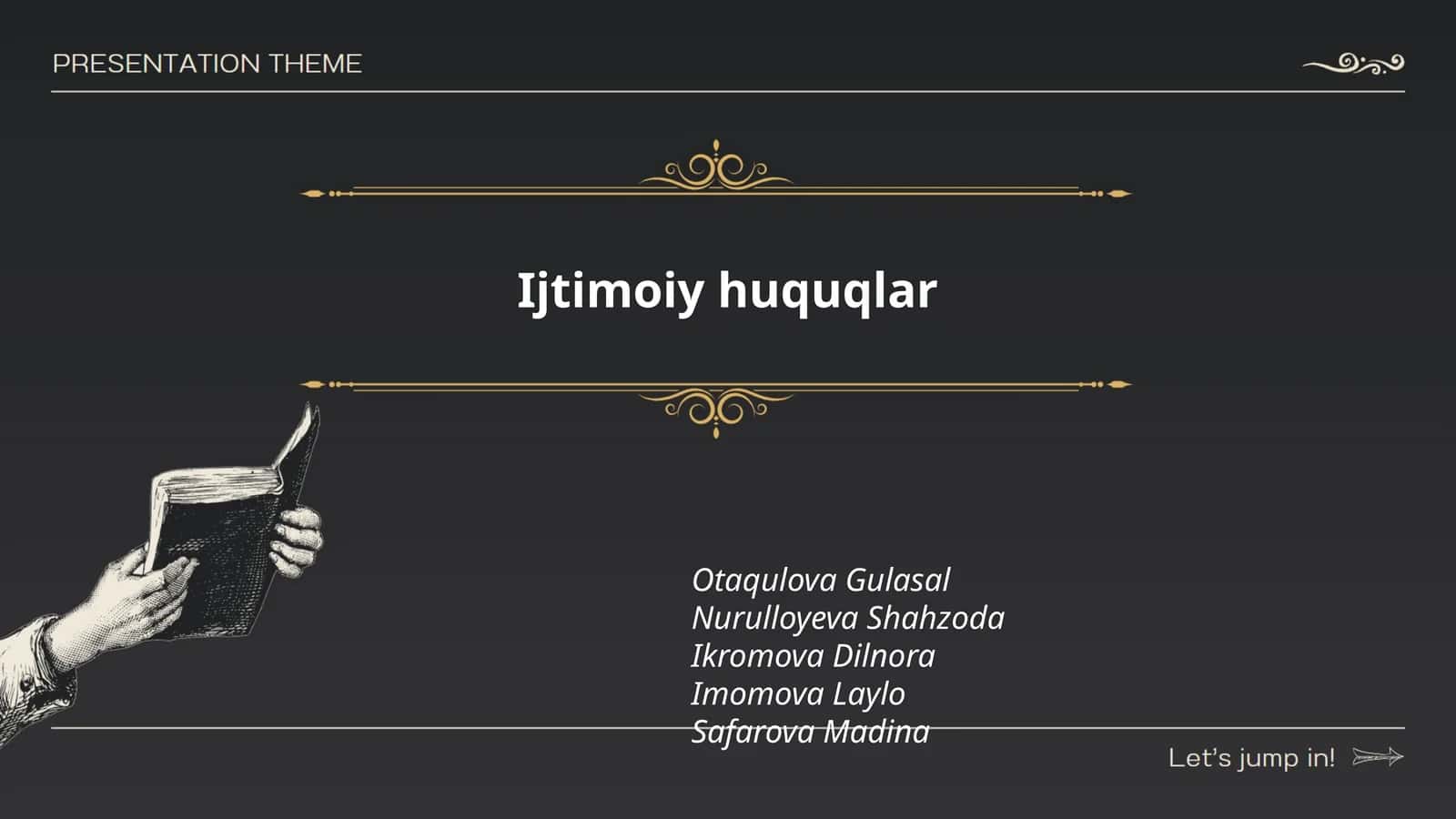 Ijtimoiy huquqlar 1