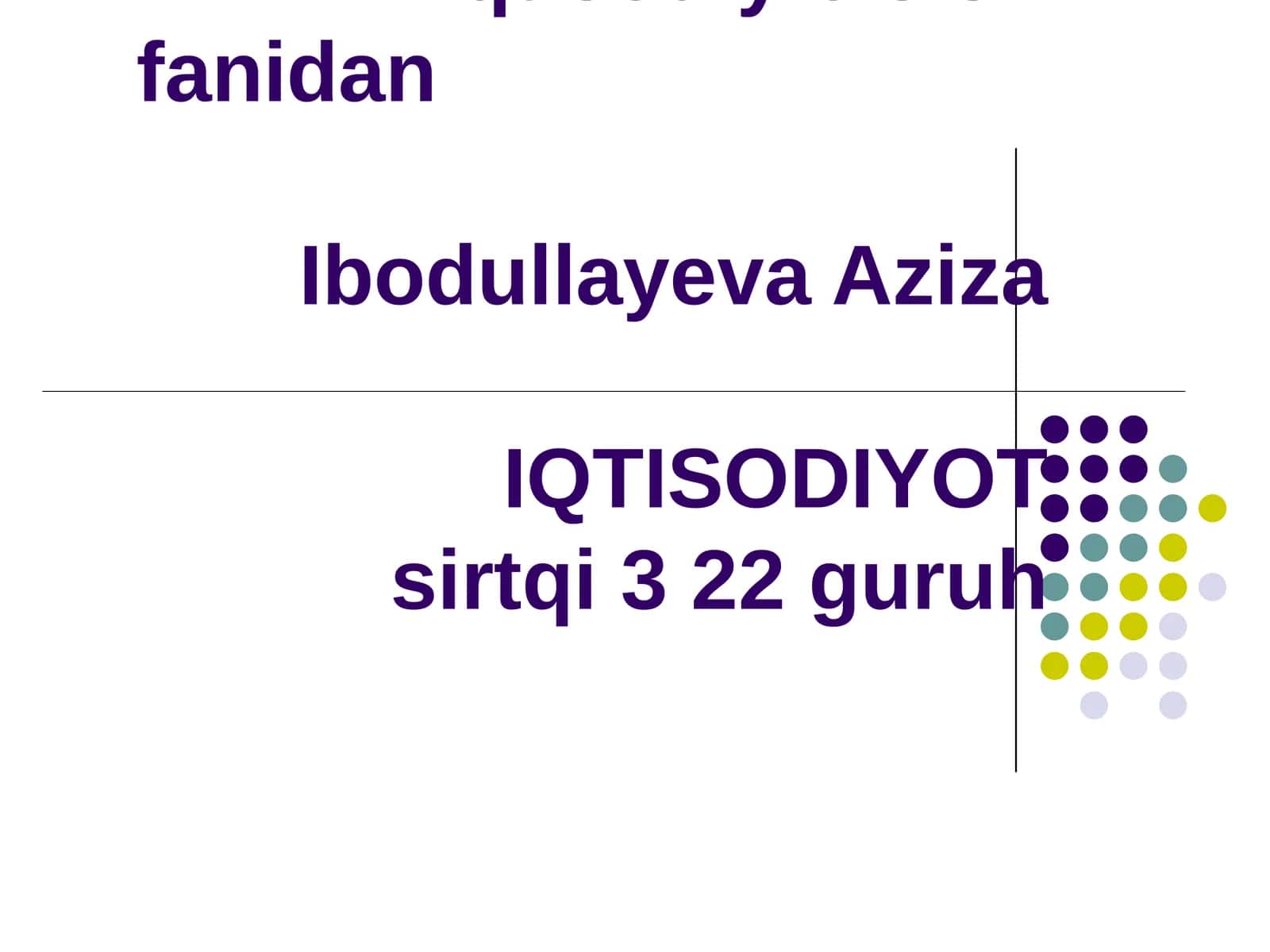 Texnologik jarayonni boshqarishning avtomatlashtirilgan sistemasi 1