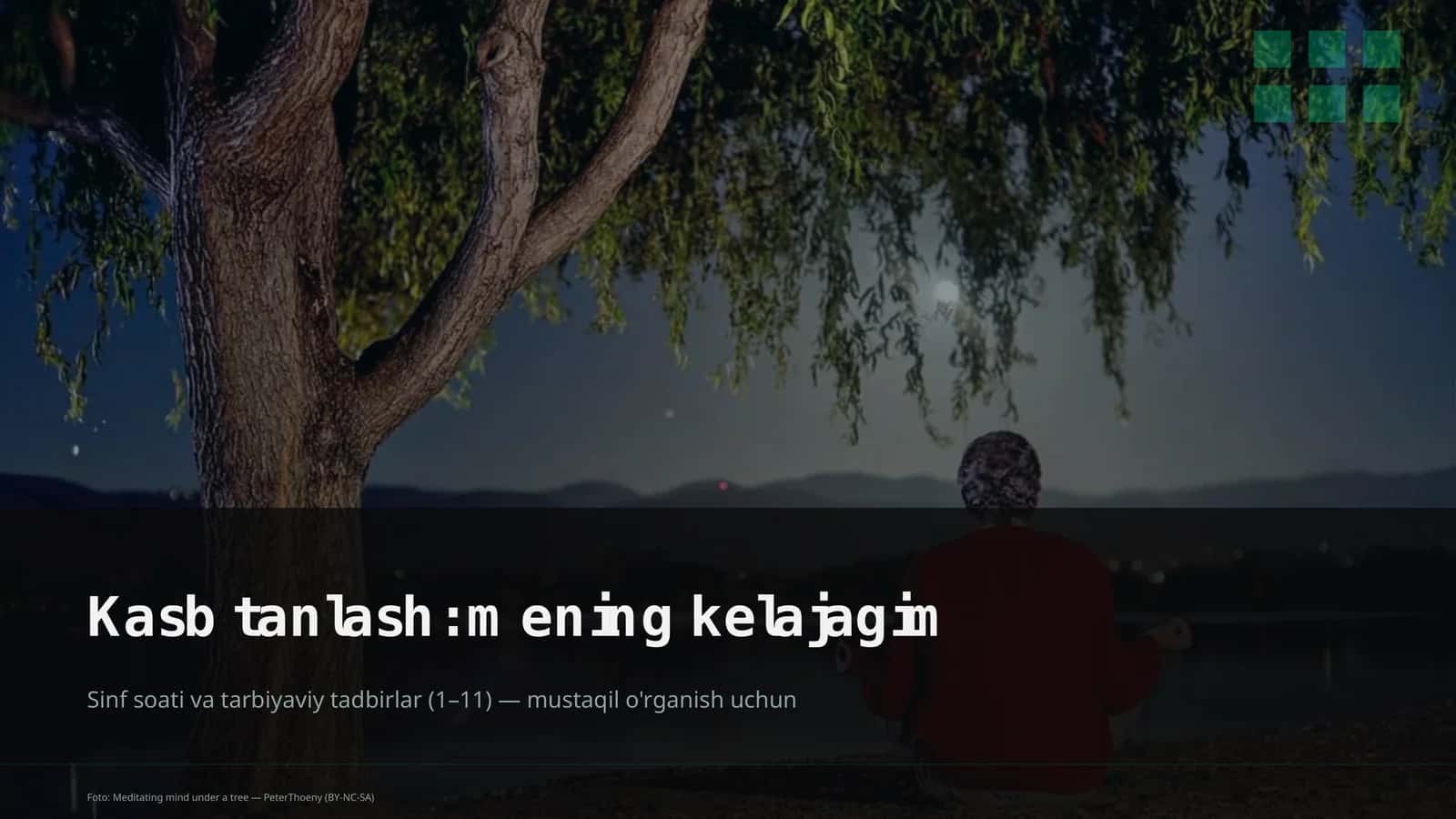 Kasb tanlash: mening kelajagim 1