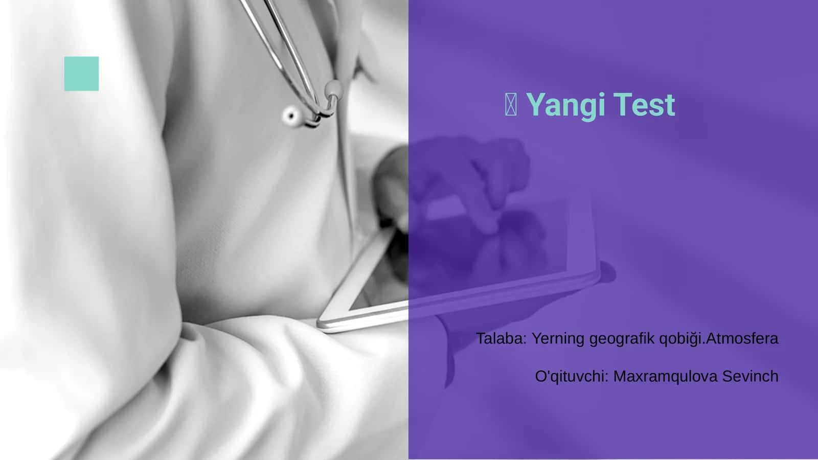 Yangi Test 1