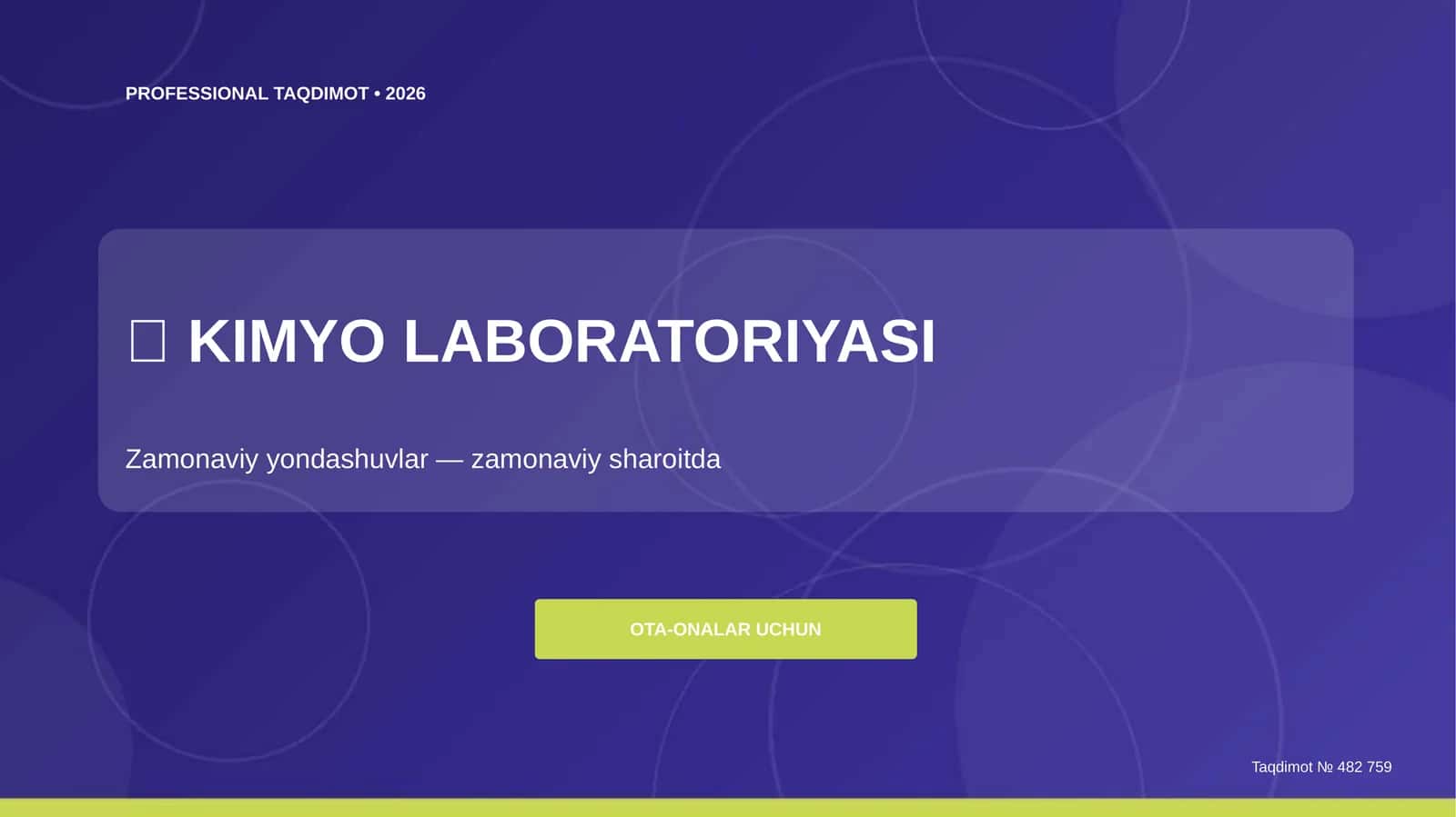 KIMYO LABORATORIYASI 1