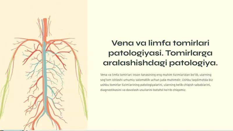 Vena va limfa tomirlari patologiyasi. Tomirlarga aralashishdagi patologiya 1