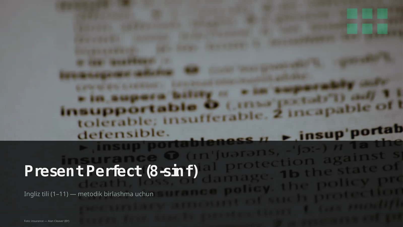 Present Perfect (8-sinf) 1
