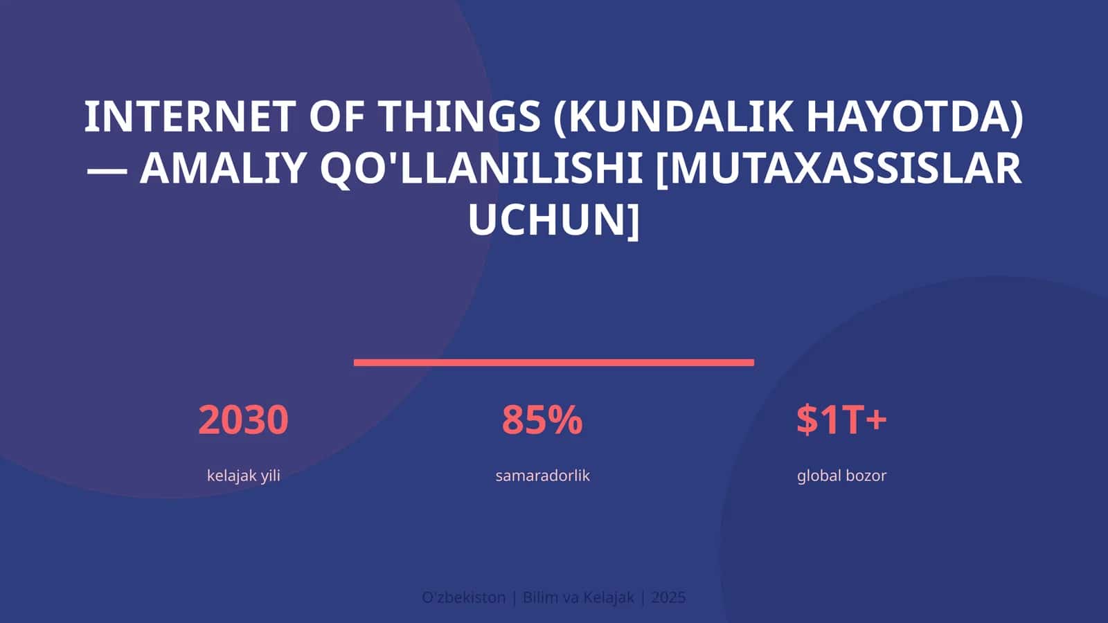 Internet of Things (kundalik hayotda) — amaliy qo'llanilishi [mutaxassislar uchun] 1