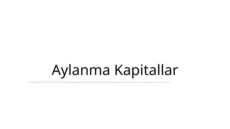Aylanma Kapitallar 1