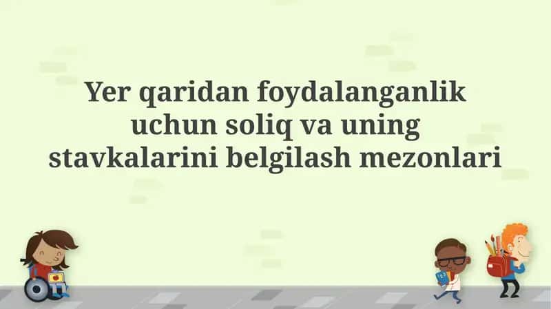 Yer osti boyliklaridan foydalanganlik uchun soliq 1
