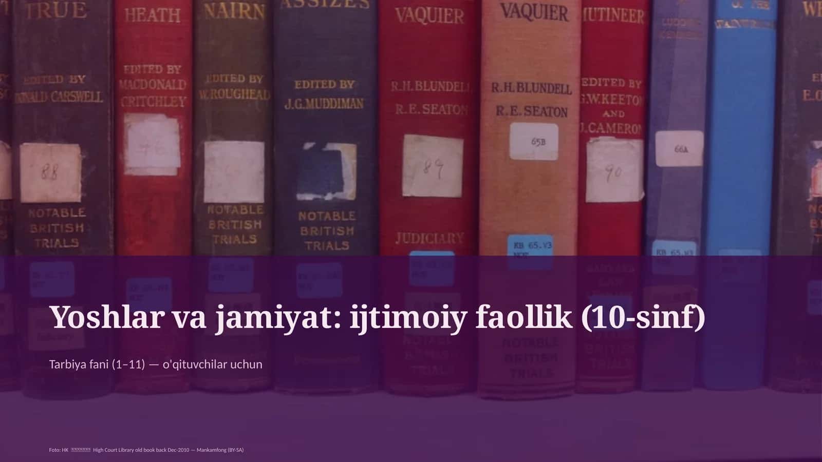 Tarbiya fani (1–11) — o'qituvchilar uchun 1
