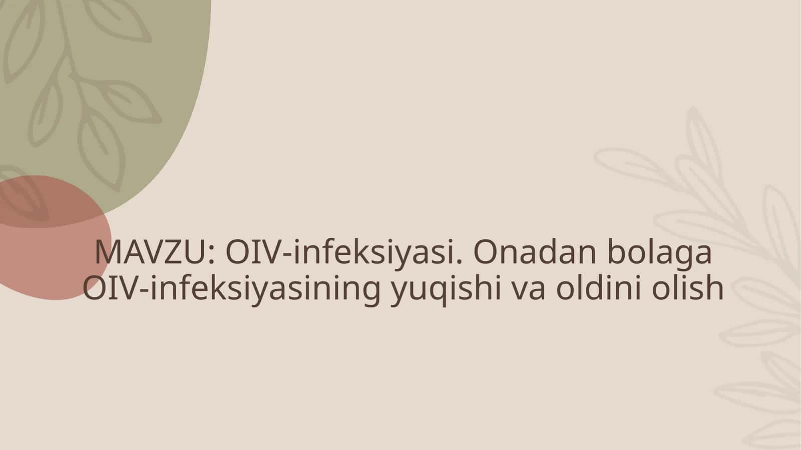 OIV-infeksiyasi 1