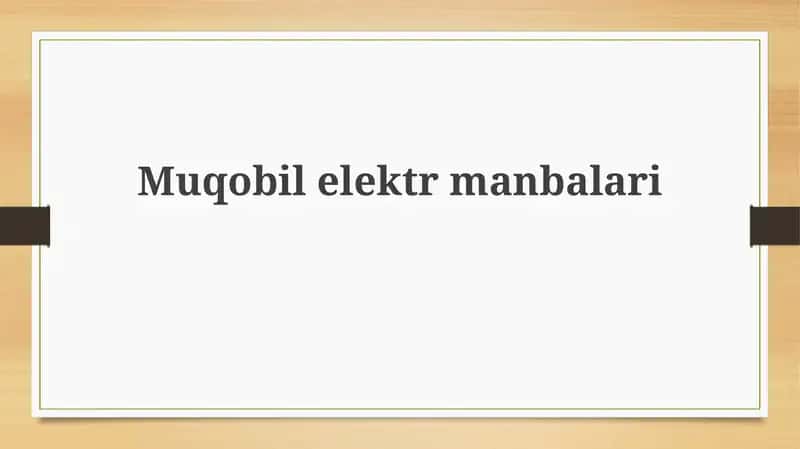 Muqobilelektrmanbalari 1