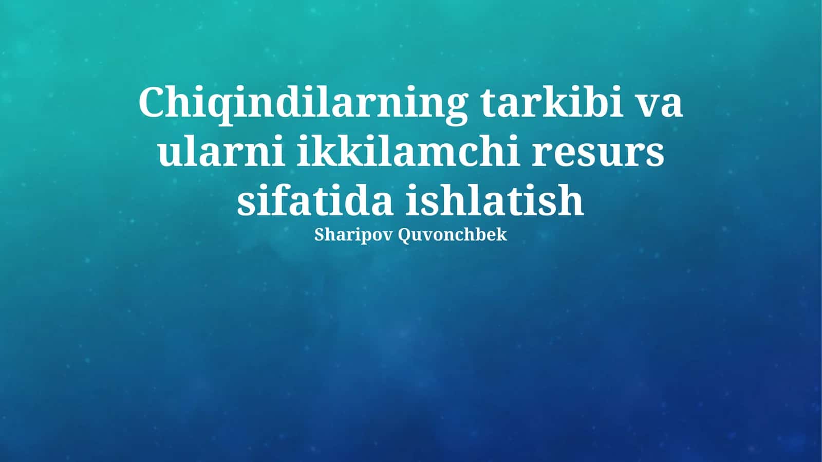 Qog'oz va karton chiqindilari 1