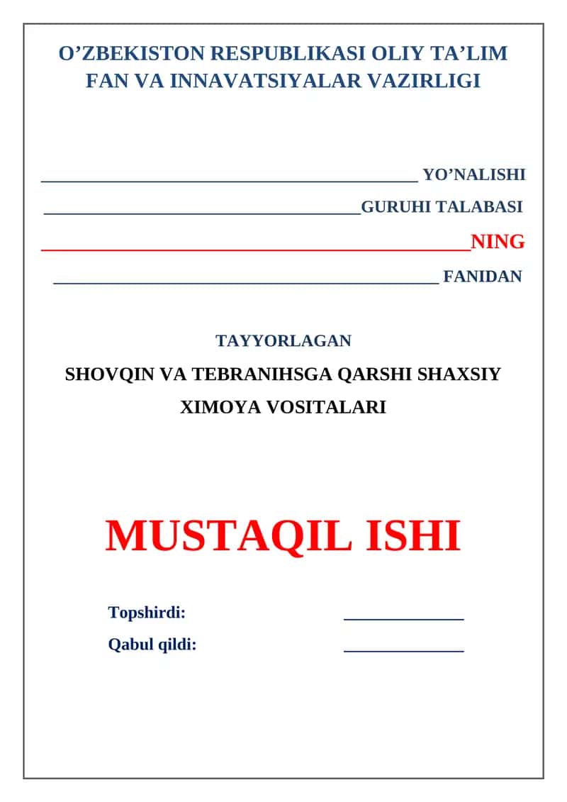 Shovqin va tebranihsga qarshi shaxsiy ximoya vositalari 1