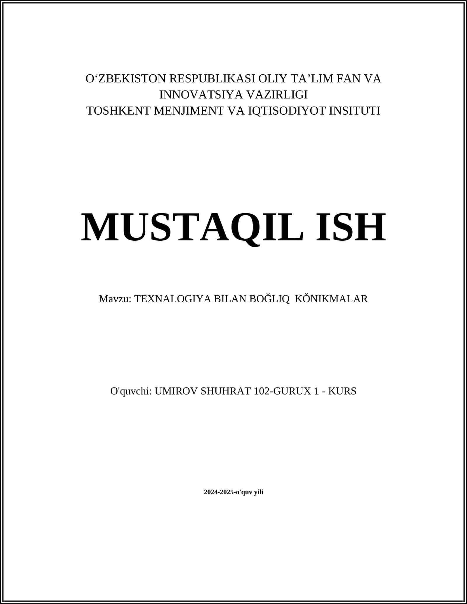 Kompyuter savodxonligi 1