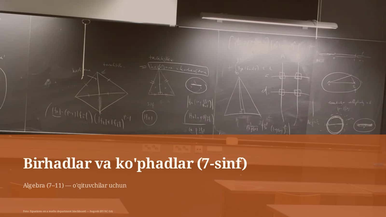 Birhadlar va ko'phadlar (7-sinf) 1