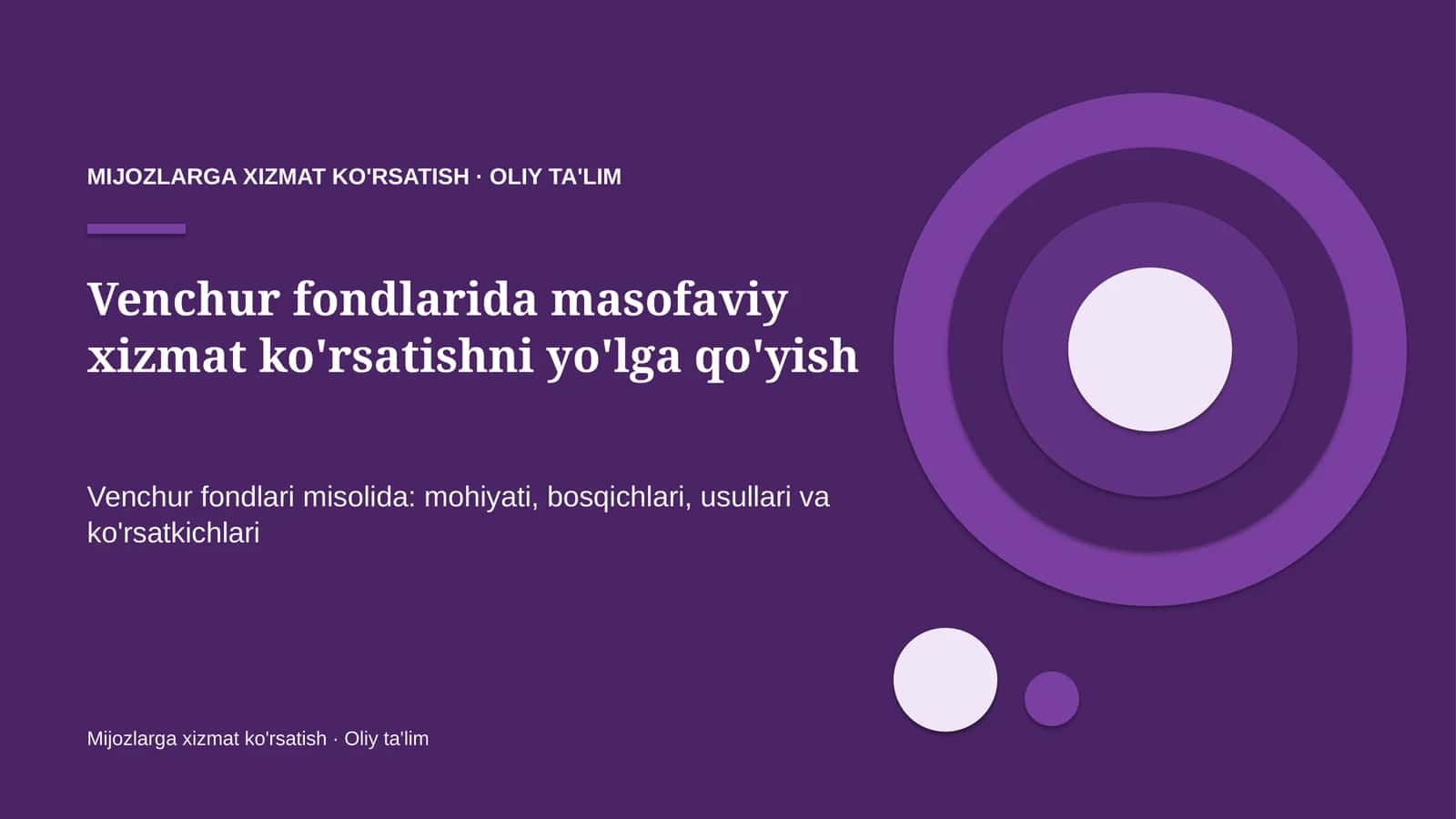 venchur fondlarida masofaviy xizmat ko'rsatishni yo'lga qo'yish 2975 1