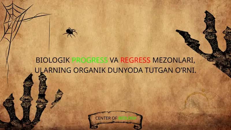 BIOLOGIKPROGRESSVAREGRESSMEZONLARI 1