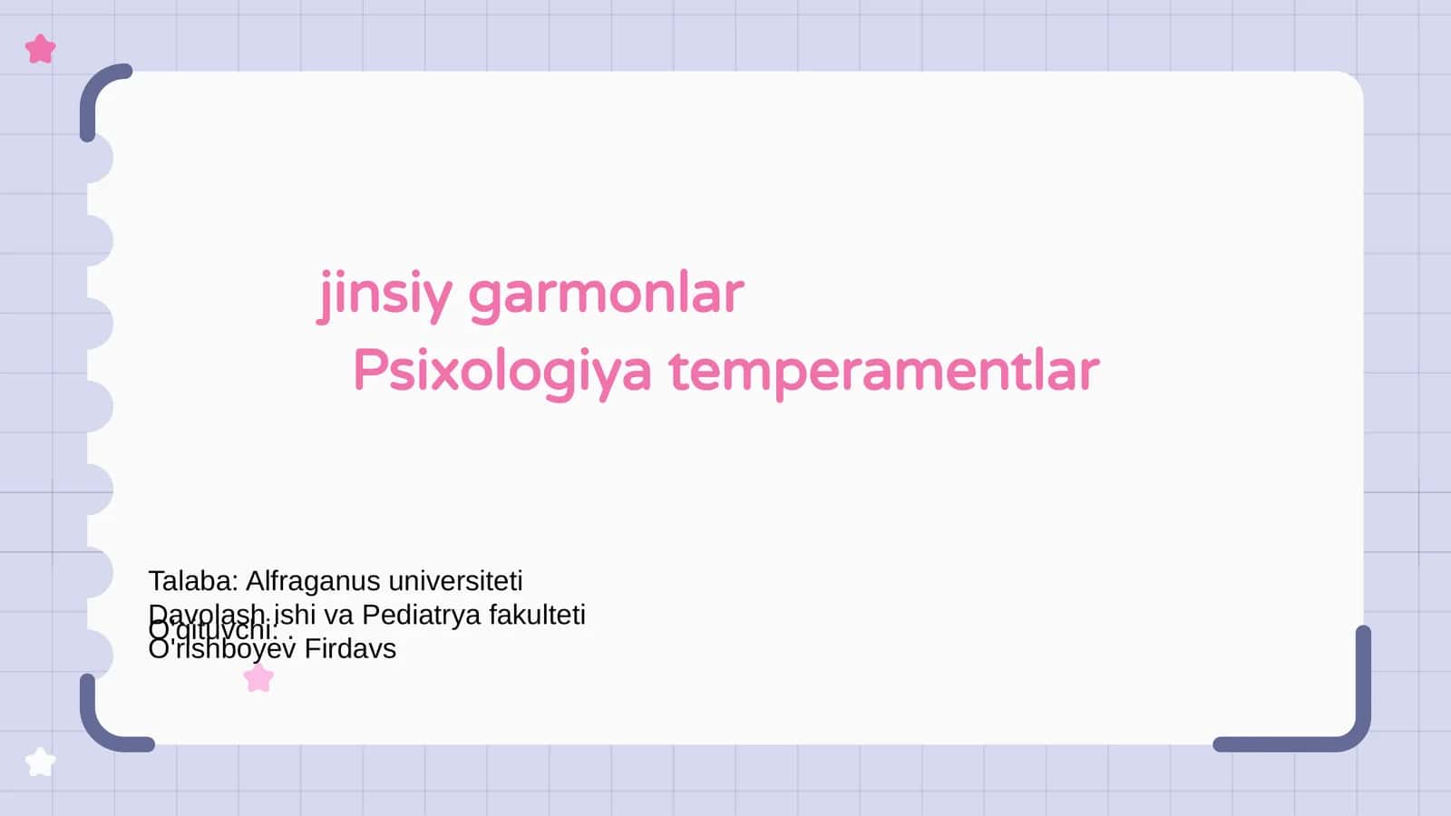 Jinsiy Garmonlar Nima? 1