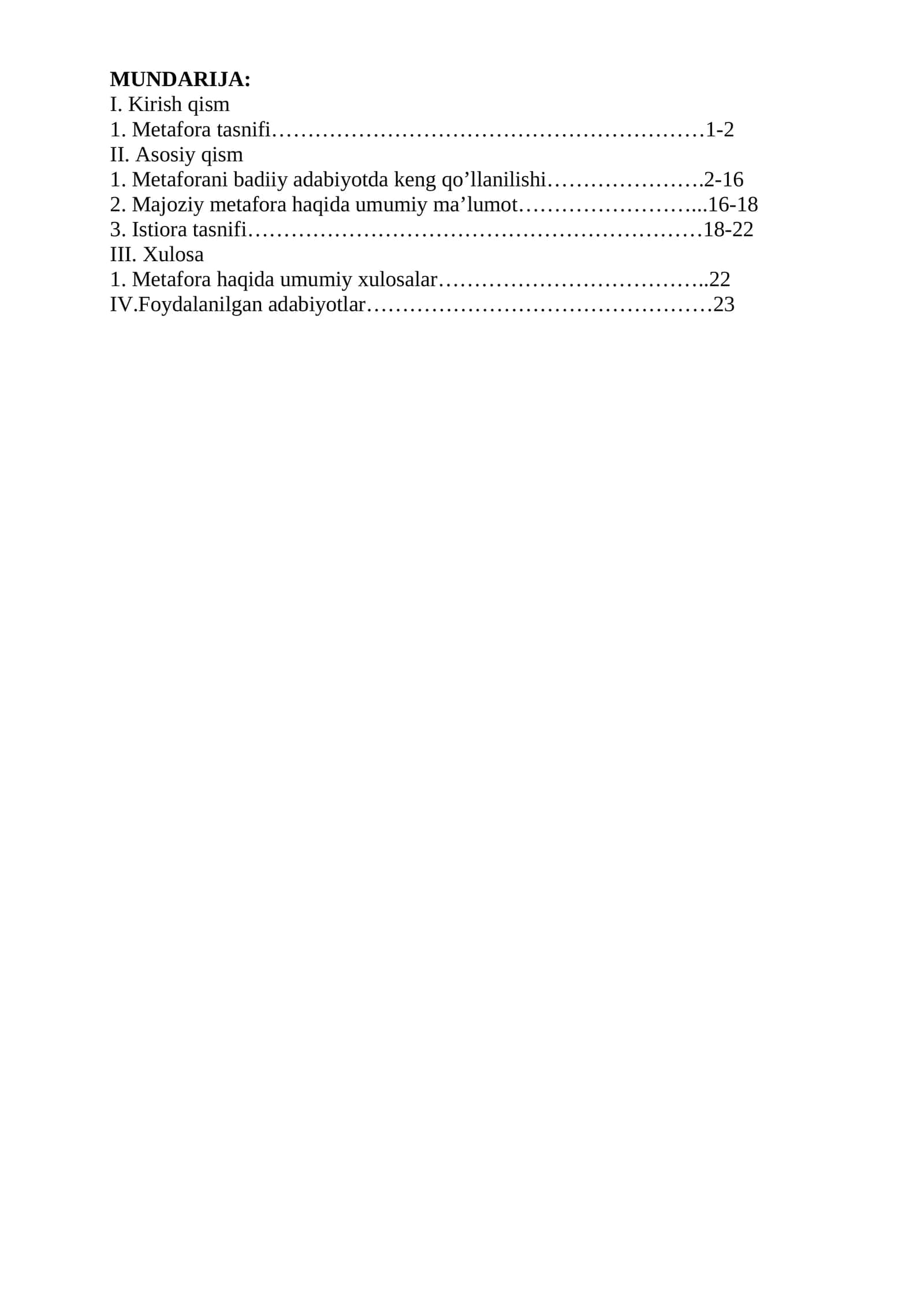 Metaforaning badiiy san’at hosil qilish xususiyatlari 1