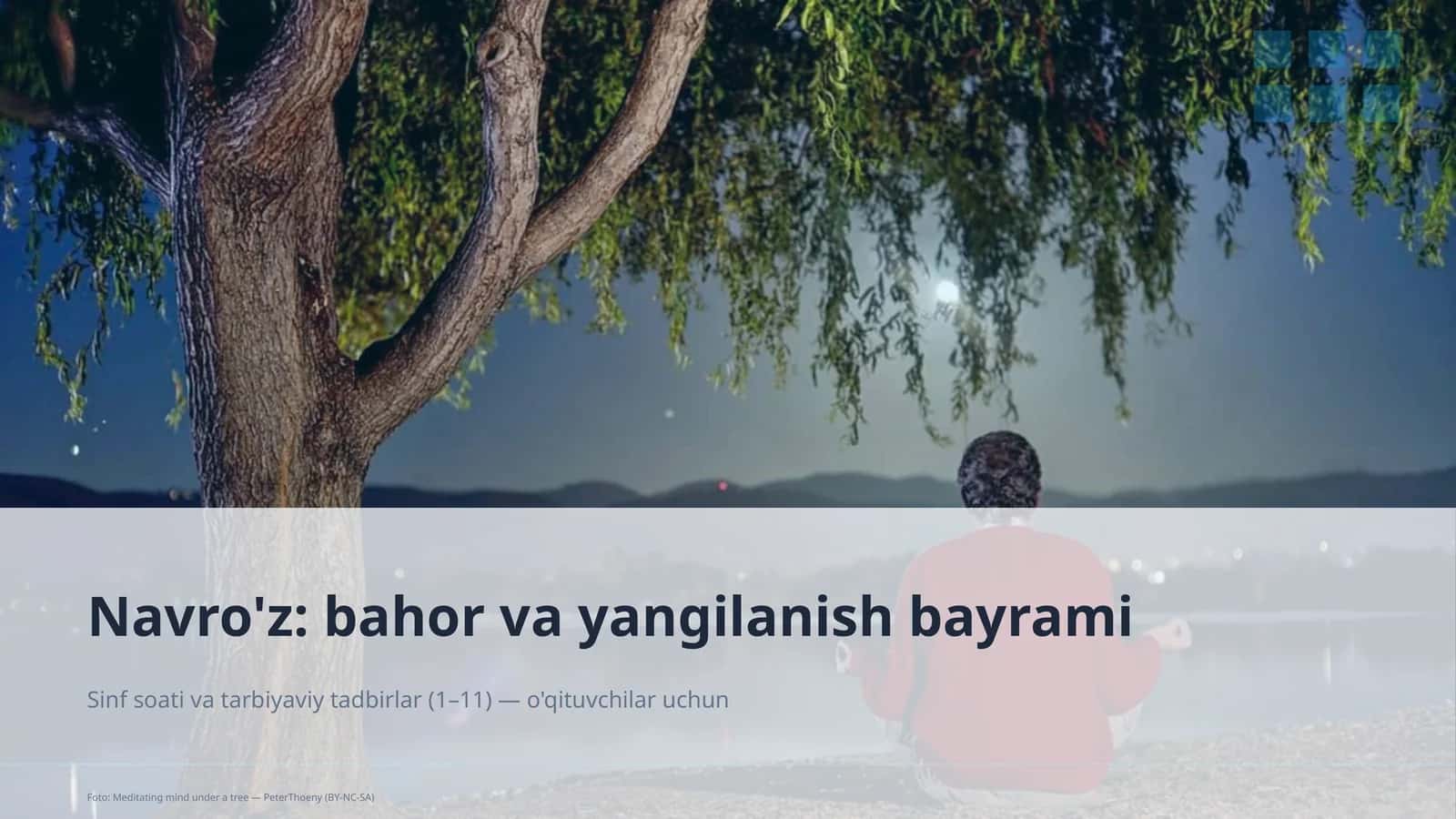 Sinf soati va tarbiyaviy tadbirlar (1– 11) — o'qituvchilar uchun 1