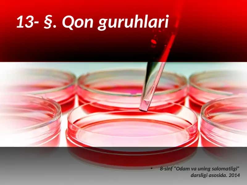 Qon Guruhlari 1