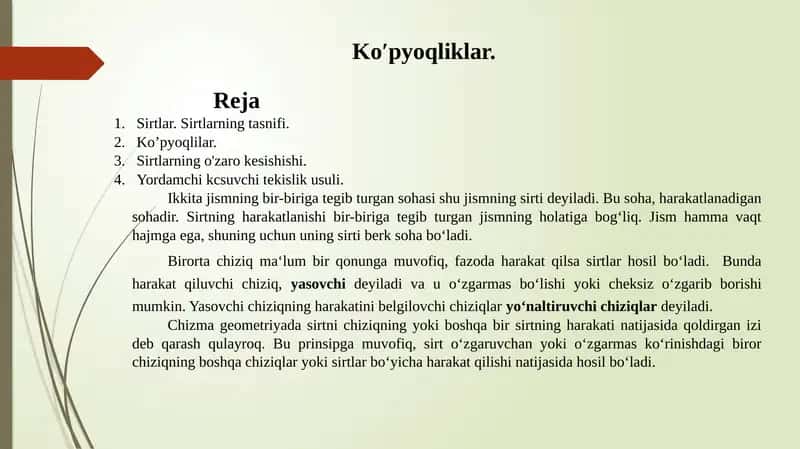 Ko’pyoqliklar 1