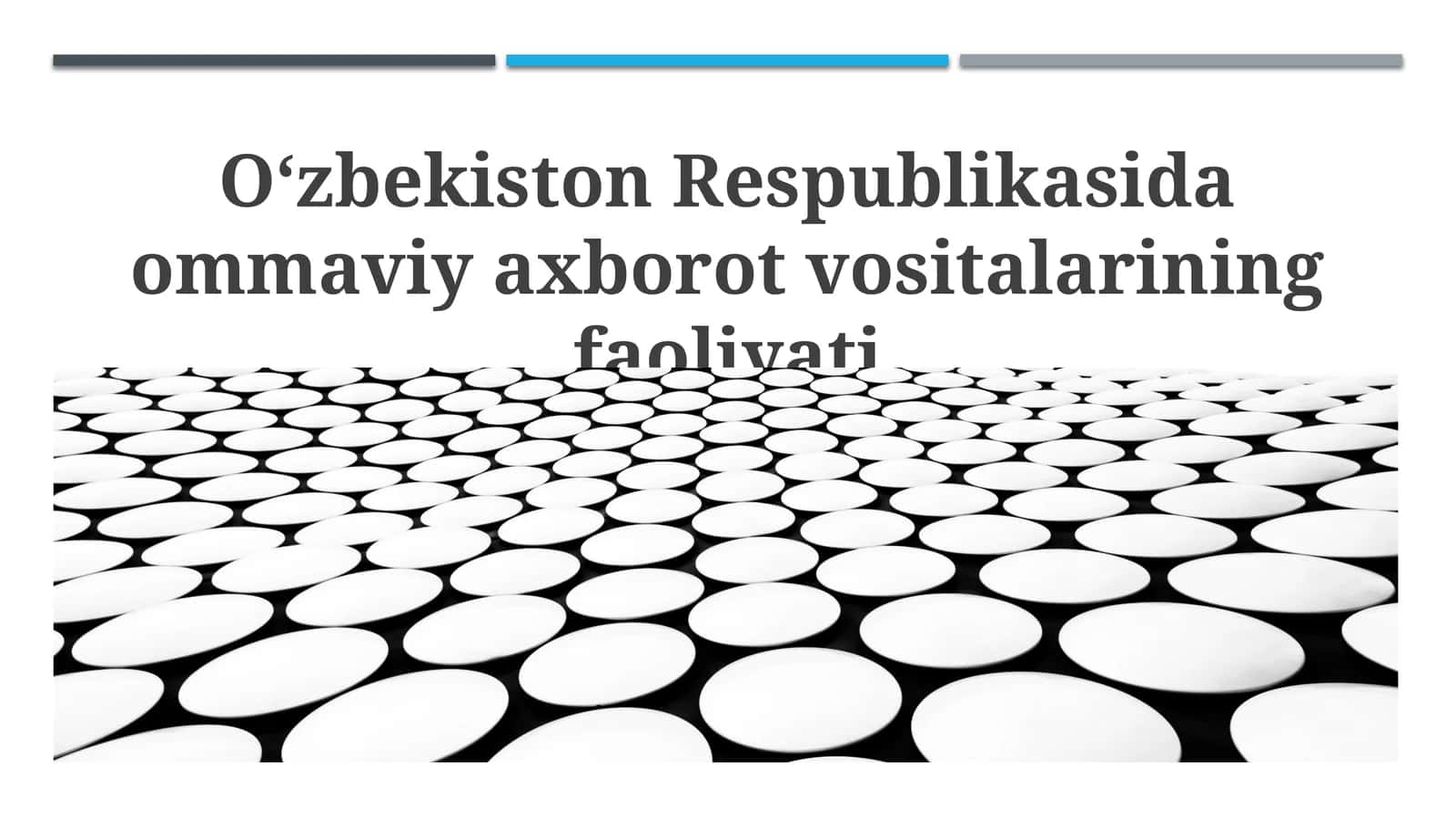 Ommaviy axborot vositalarining faoliyati 1