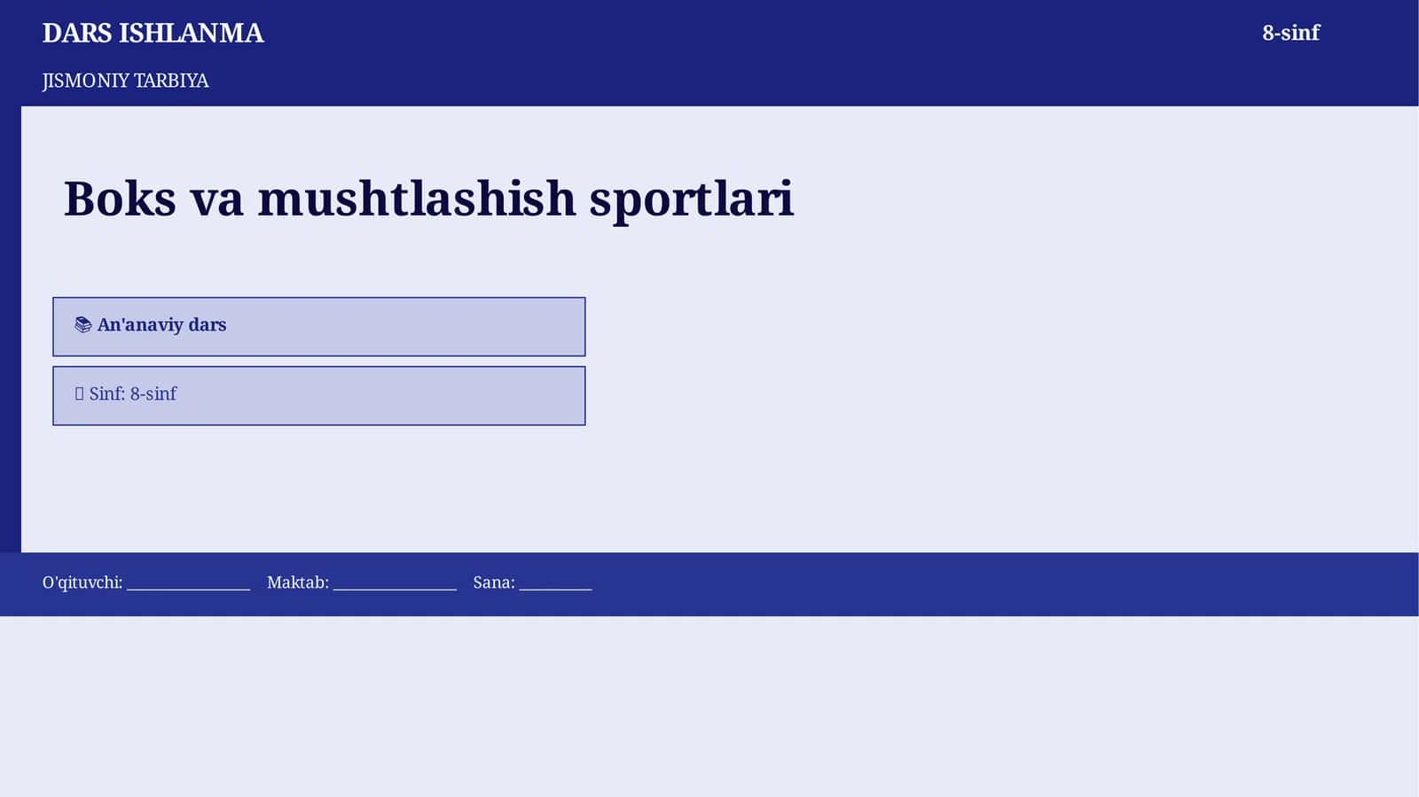 DARS ISHLANMA 8-sinf 1
