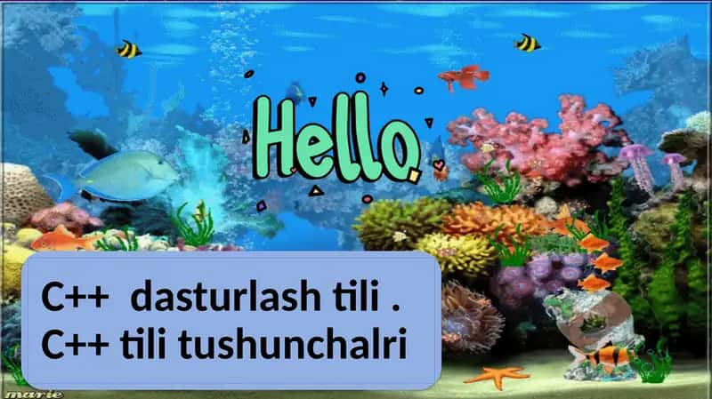 c++ dasturlash tili 1