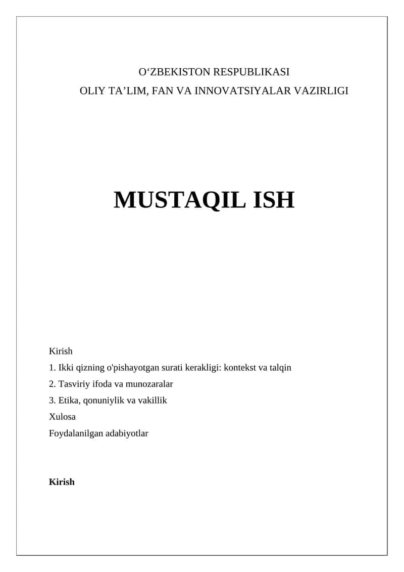 Kirish 1