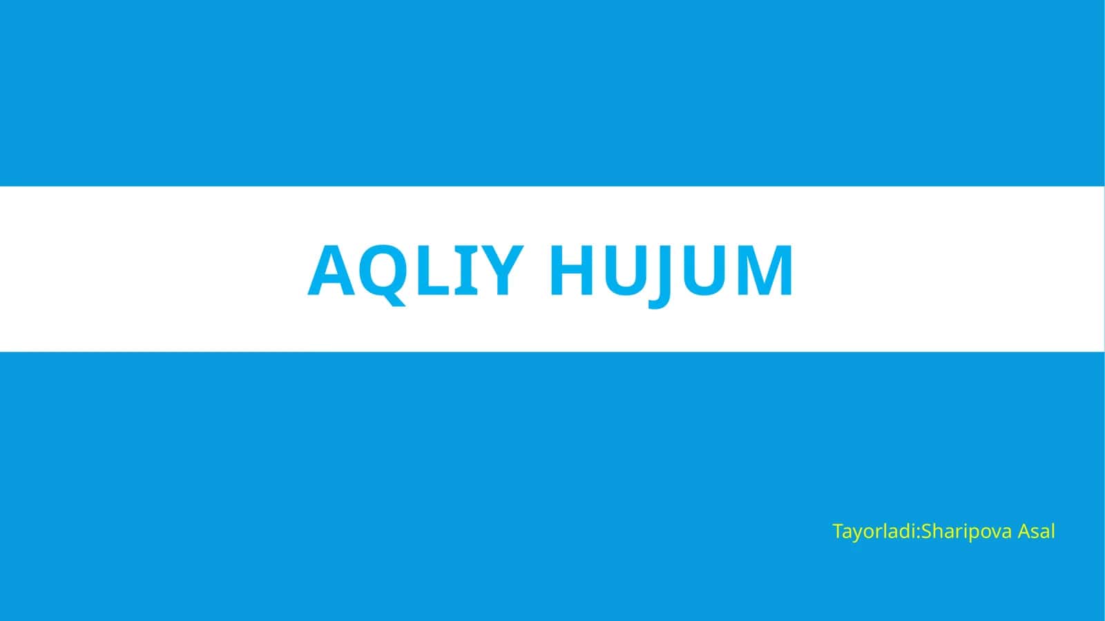 AQLIY HUJUM 1