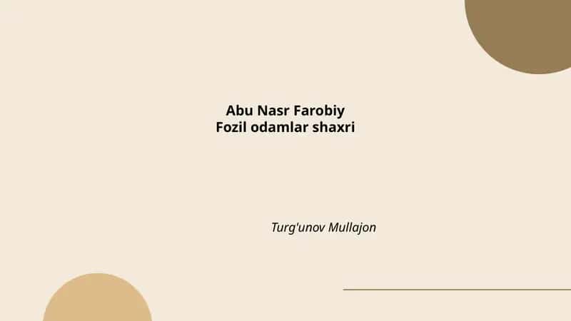 Abu Nasr Farobiy 1