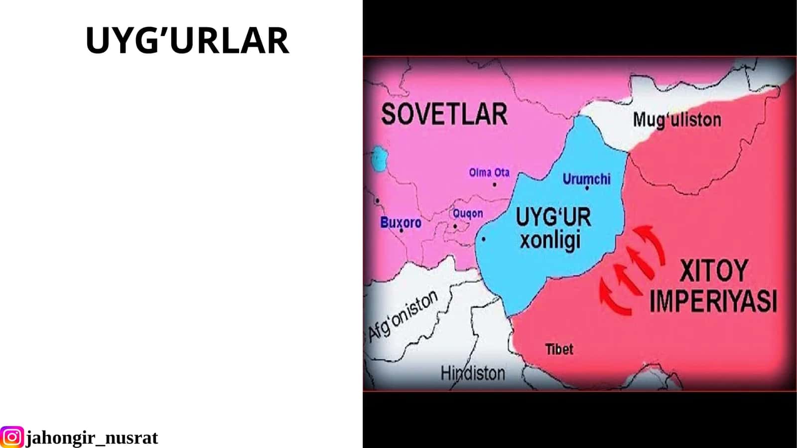 uyğurlar, buyuk ipak yoʻli fani 1