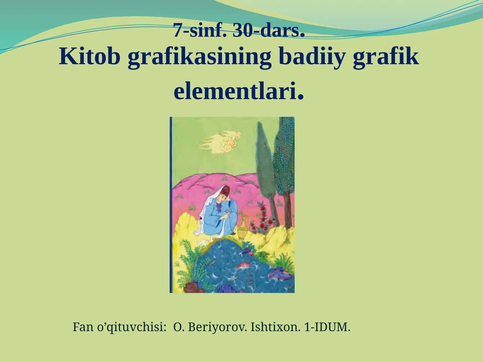 Kitobgrafikasining badiiy grafikelementlari 1