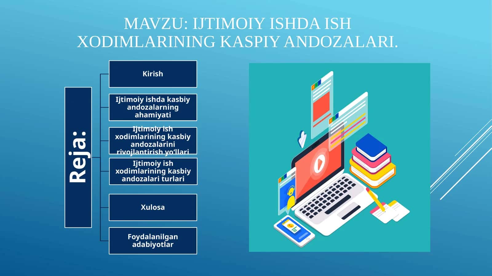 ijtimoiy ishda Ish xodimlarining kaspiy andozalari. 1