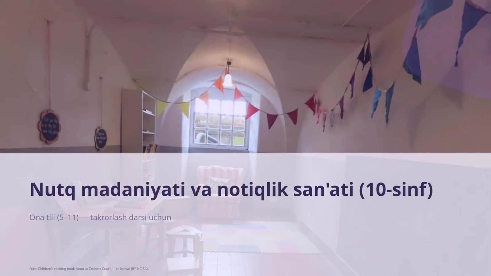 Nutq madaniyati va notiqlik san'ati (10-sinf) 1