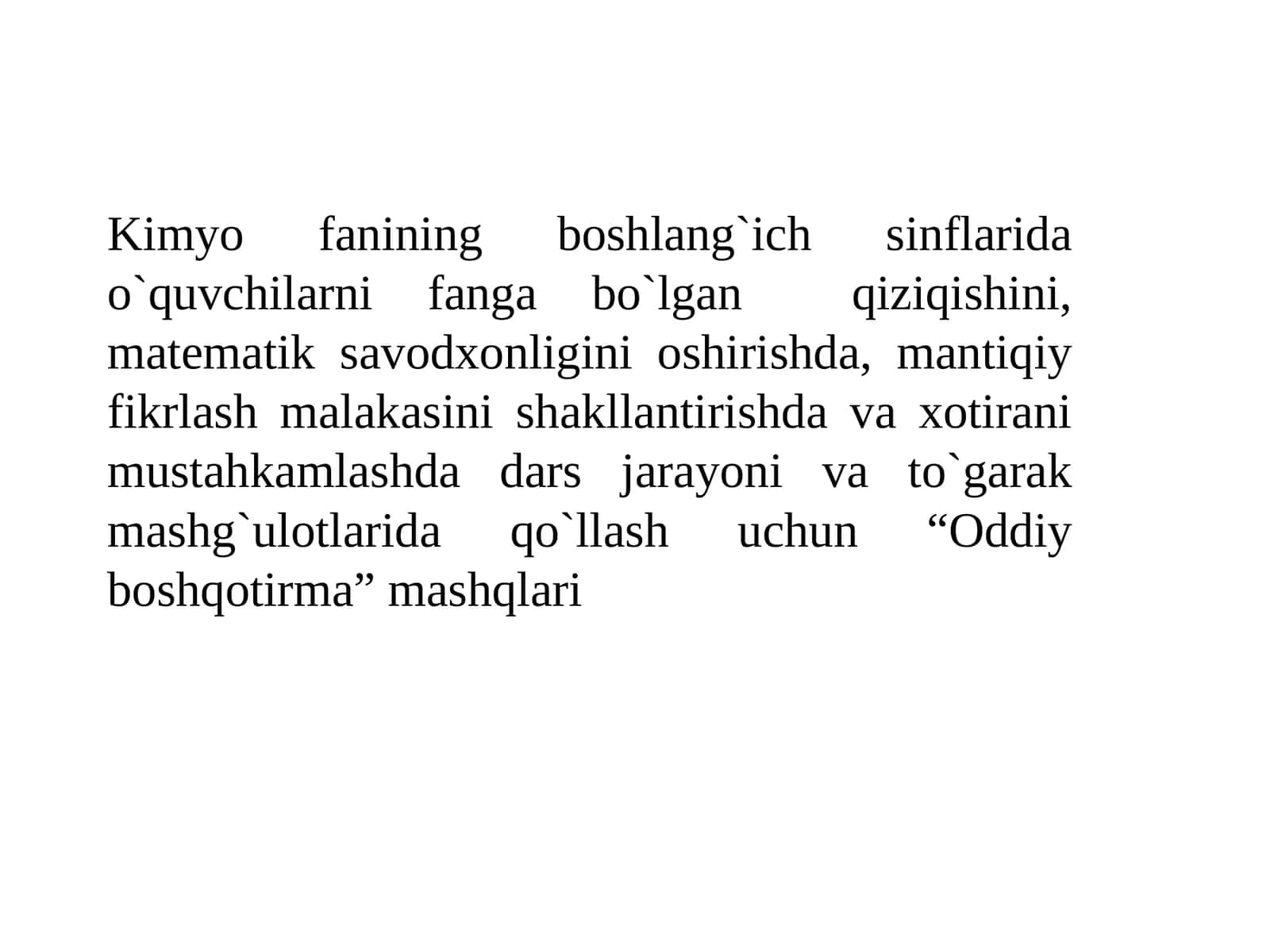 Mantiqiy mashq  "Oddiy bosh qotirma" 1