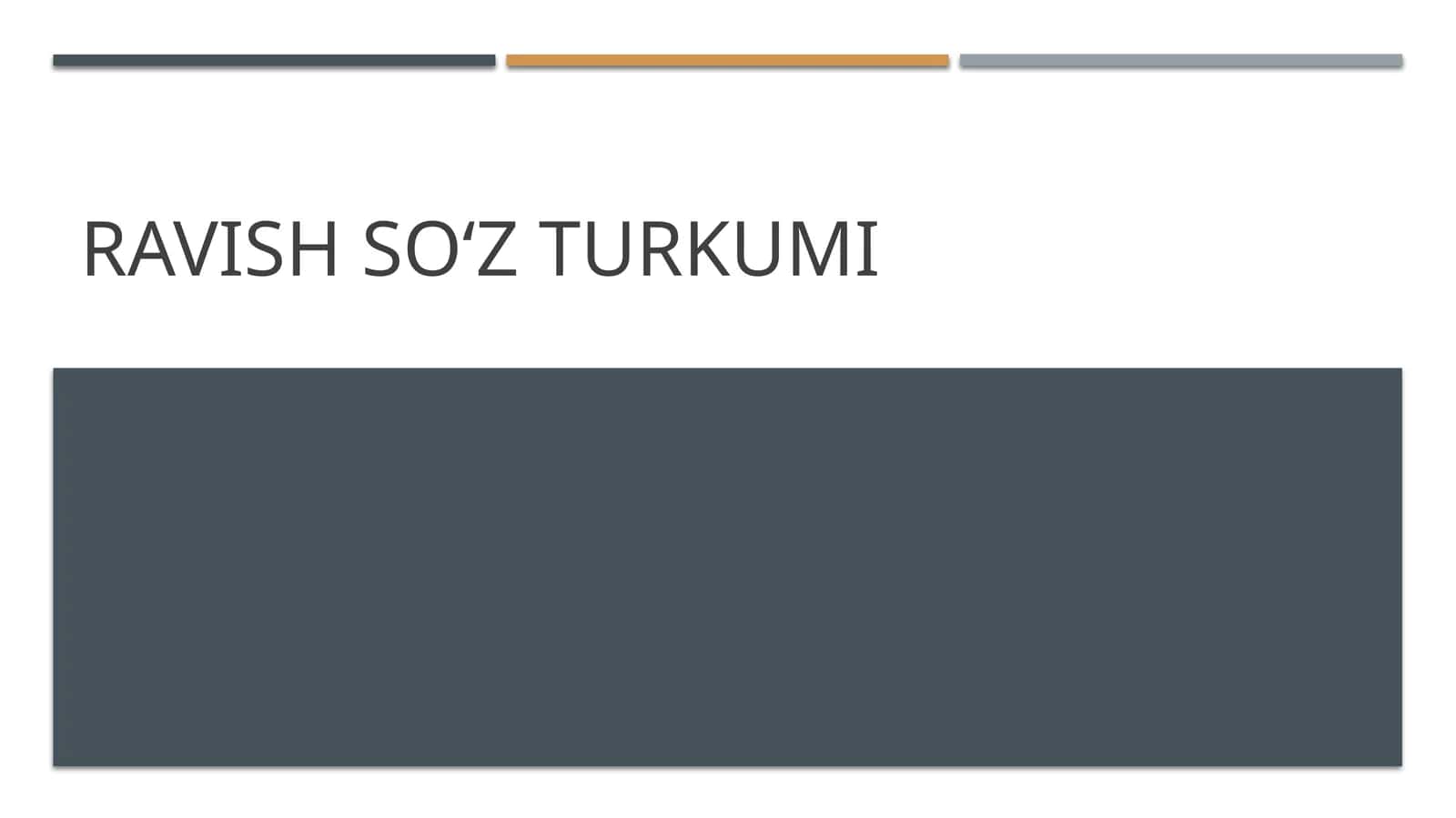 Ravish soʻz turkumi 1