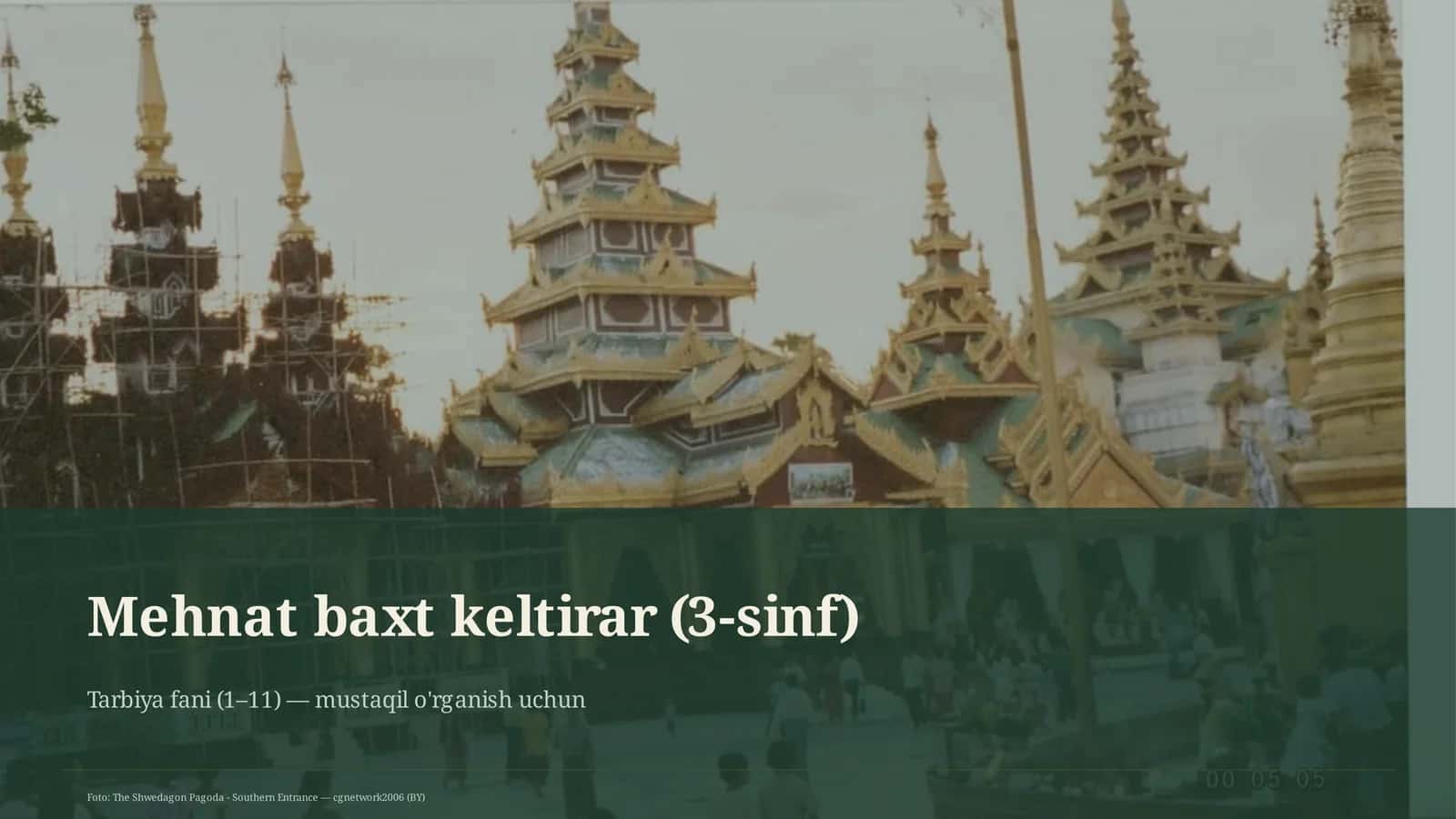 Mehnat baxt keltirar (3-sinf) 1