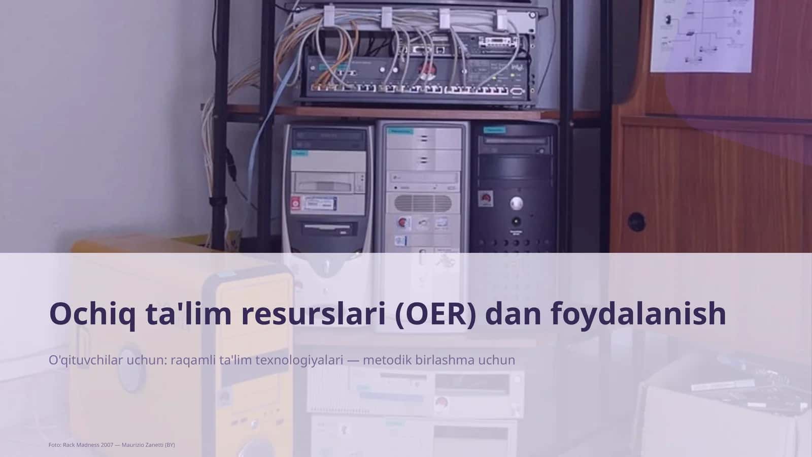 Ochiq ta'lim resurslari (OER) dan foydalanish 1
