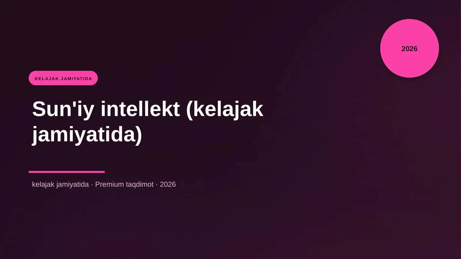 Sun'iy intellekt (kelajak jamiyatida) 1